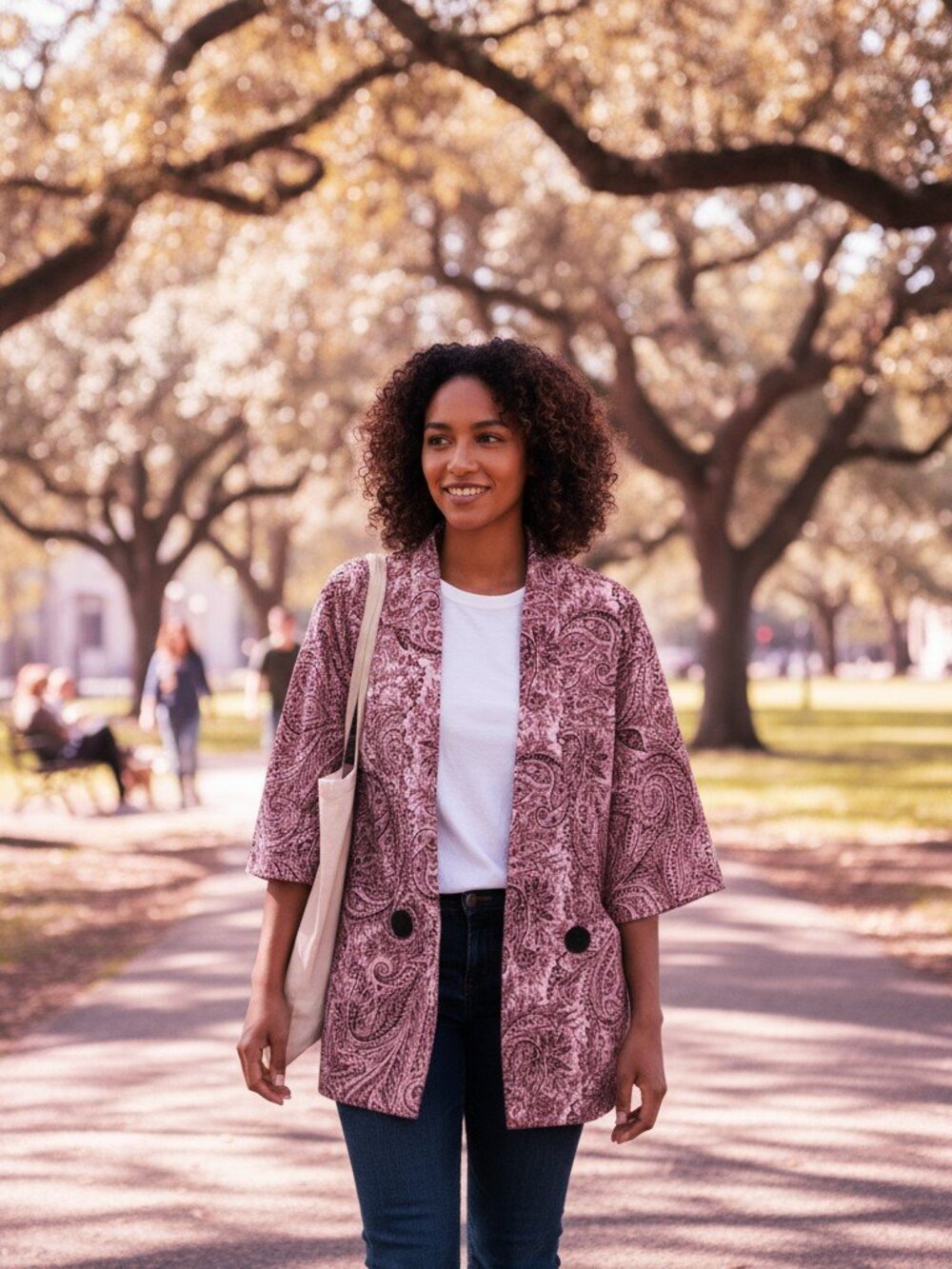 Paisley Print 1970’s Diamond Run Blazer. Size 7/8. Ships Free
